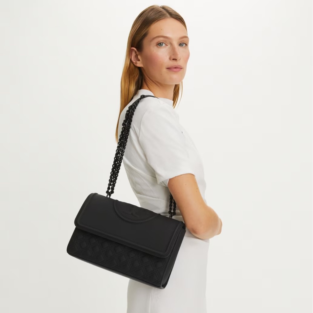 [SOLD] Tory Burch Fleming Purse Matte Black with Wallet and Organizer!!!